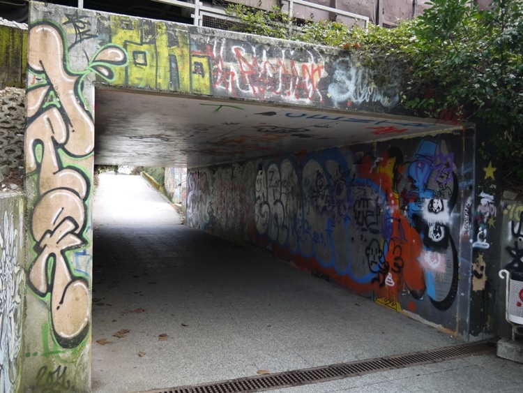 Graffiti On Underpass On Way To Tivoli Park, Ljubljana