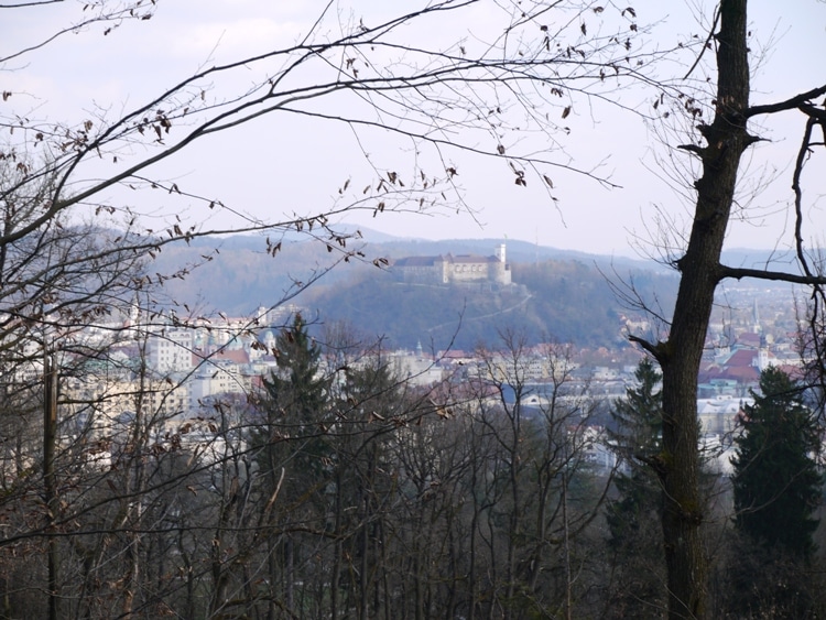 Ljubljana Castle, As Seen From Tivoli Hill