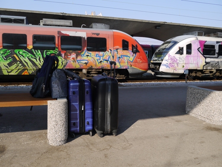 A Very Colorful Ljubljana Train Station