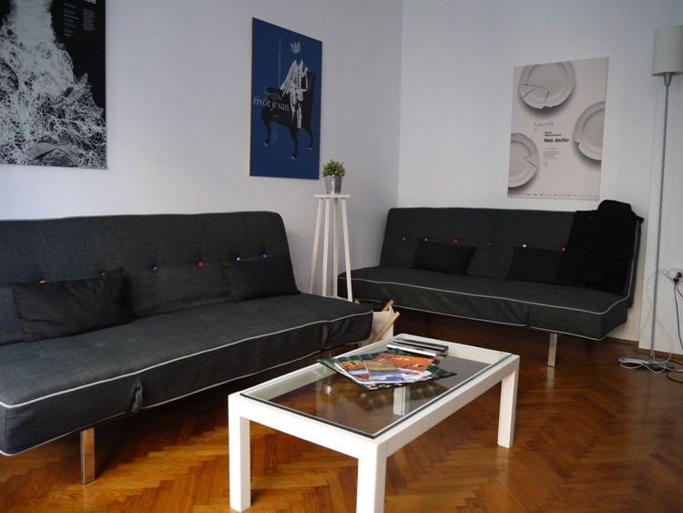 Living Room At Main Square Apartment, Zagreb