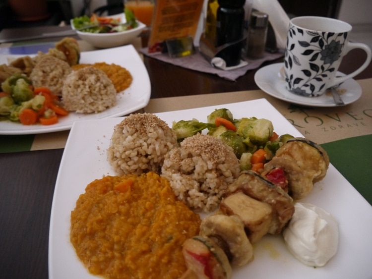 Macrobiotic Lunch At Makro Vega, Split, Croatia