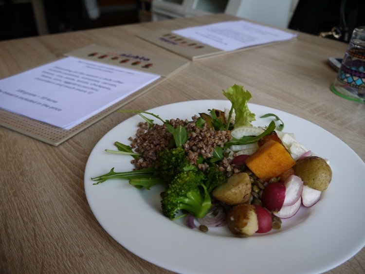 Selection From Salad Bar At Nishta, Zagreb