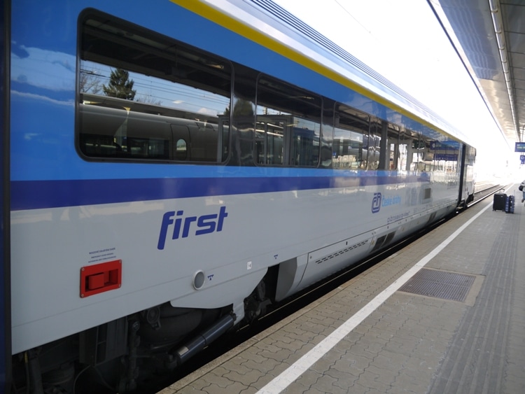 Our Prague To Vienna Train At Vienna Meidling Station