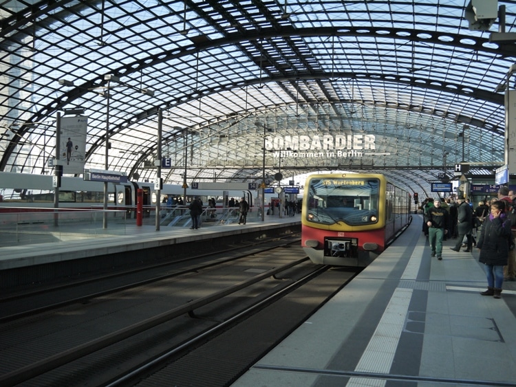 An S-Bahn Train At Berlin HBF Station