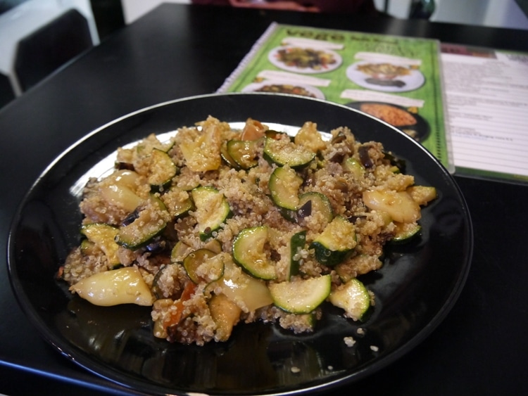 Quinoa With Grilled Vegetables & Tofu At Vege Fast Food, Split, Croatia