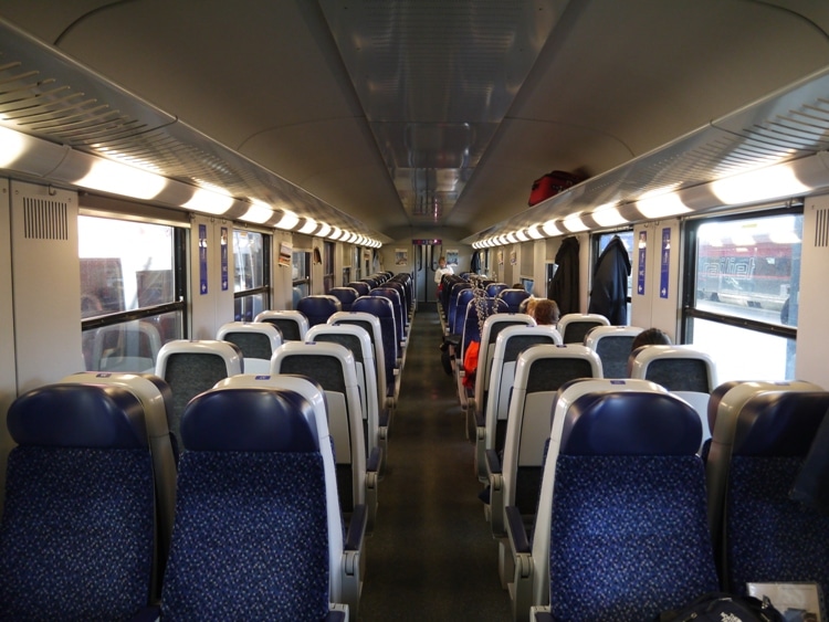 2nd Class Carriage On Vienna To Bratislava Train