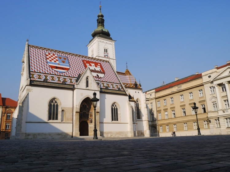 A Very Colorful Church Roof, Zagreb, Croatia