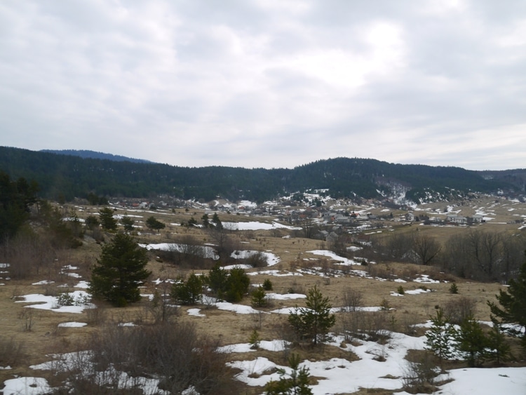 A Snowy Scene From Our Zagreb To Split Train Journey