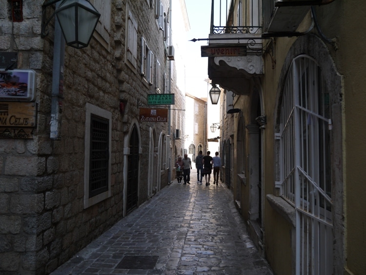 Rush Hour In Budva Old Town, Montenegro