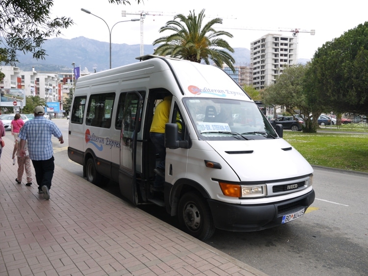 Bus From Budva To Sveti Stefan