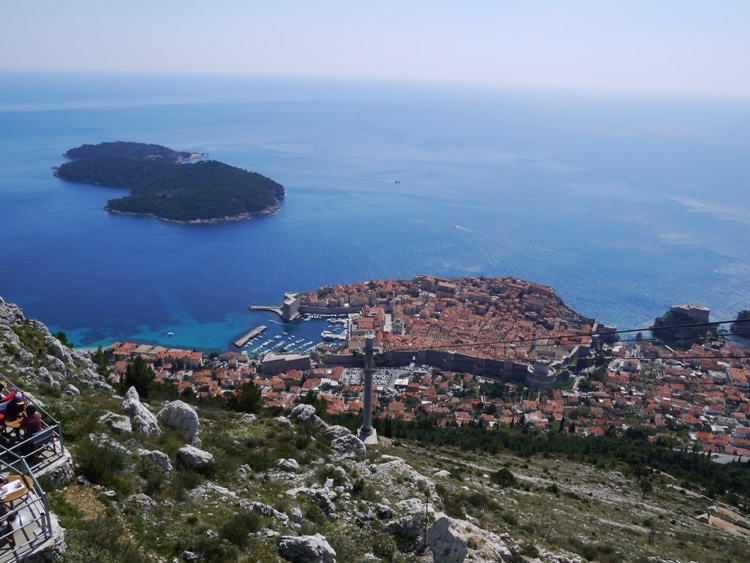 Lokrum Island, As Seen From The Cable Car Viewing Platform