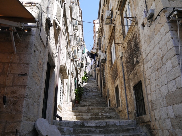 Very Steep Steps In Dubrovnik Old Town