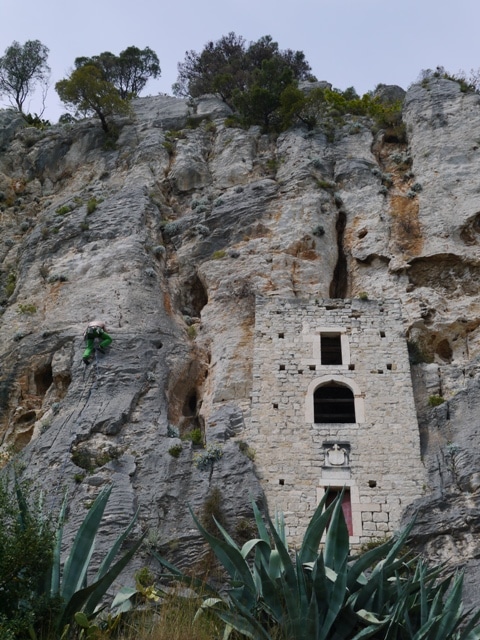 Rock Climbing Next To The Hermitage Caves, Marjan Hill, Split, Croatia