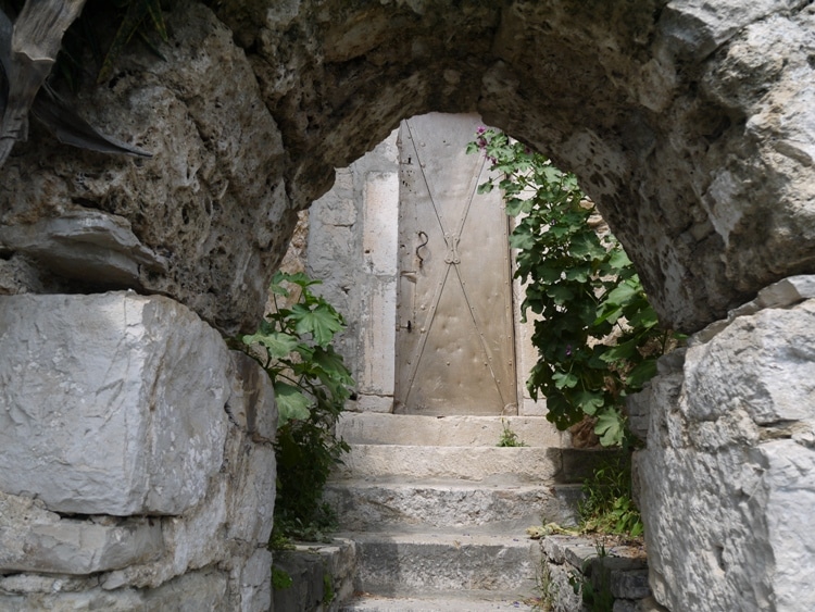 Steps leading up to the St. Jerome Church door in Split Croatia