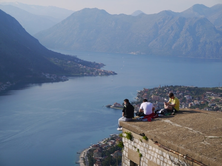 Enjoying A Few Beers At Kotor Fortress