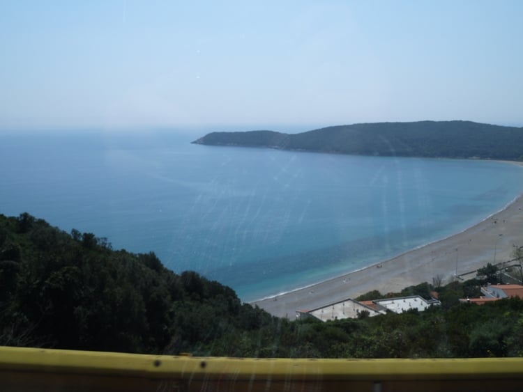 View From The Kotor To Budva Bus