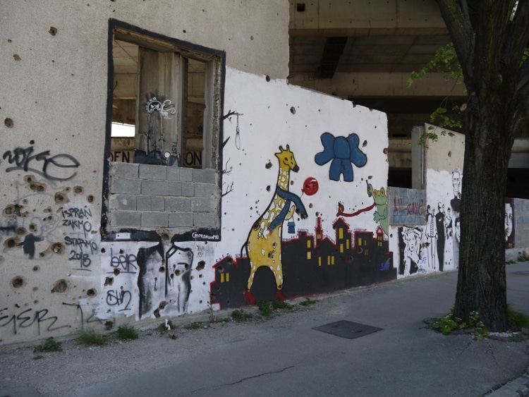 Graffiti In Mostar, Bosnia