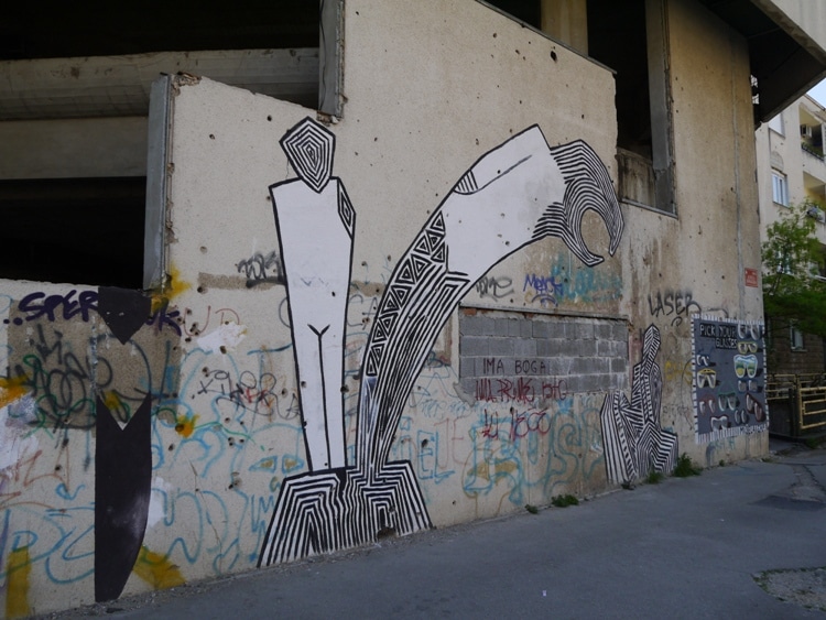 Graffiti In Mostar, Bosnia