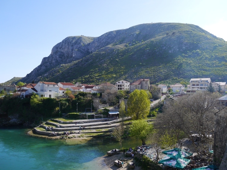 Looking Down From Stari Most, Mostar, Bosnia