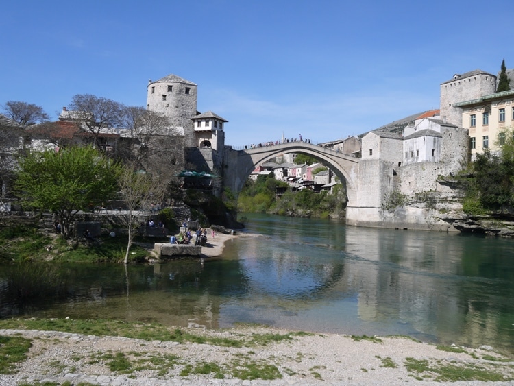 River Neretva & Stari Most, Mostar, Bosnia