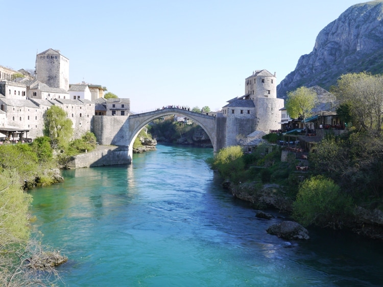River Neretva & Stari Most, Mostar, Bosnia