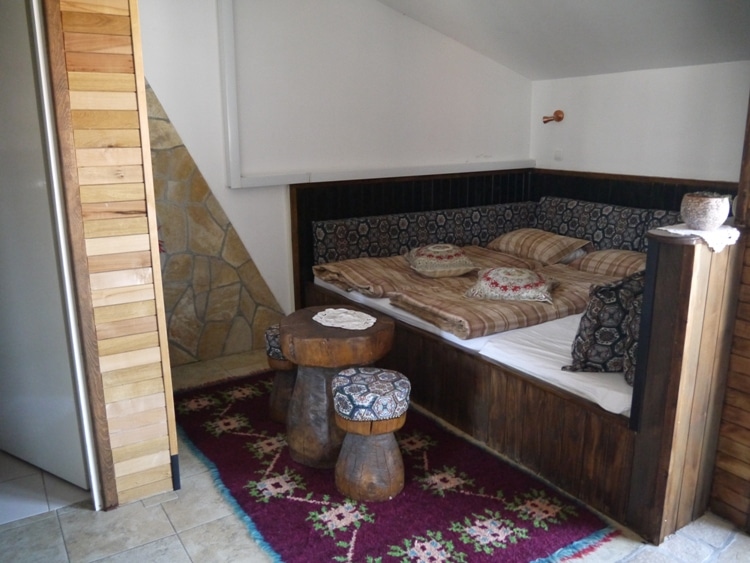 Our Huge Built-In Bed At Villa Anri, Mostar, Bosnia