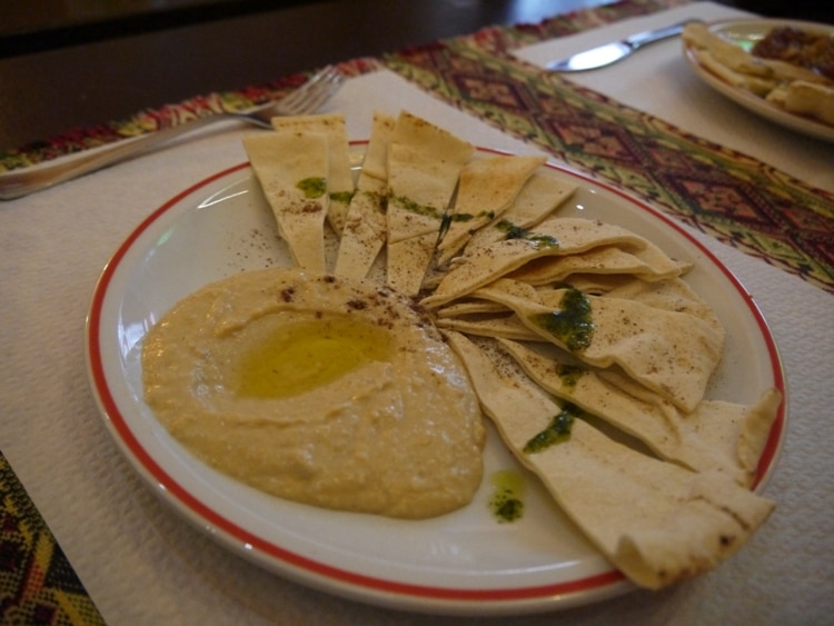 Hummus Starter At Alounak, Nice, France