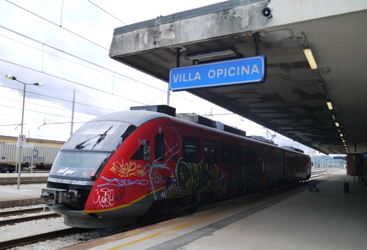 Sezana (Slovenia) To Villa Opicina (Italy) Train
