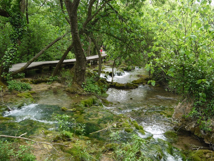 Walkway Crossing The Krka River At Skradinski Buk, Krka National Park