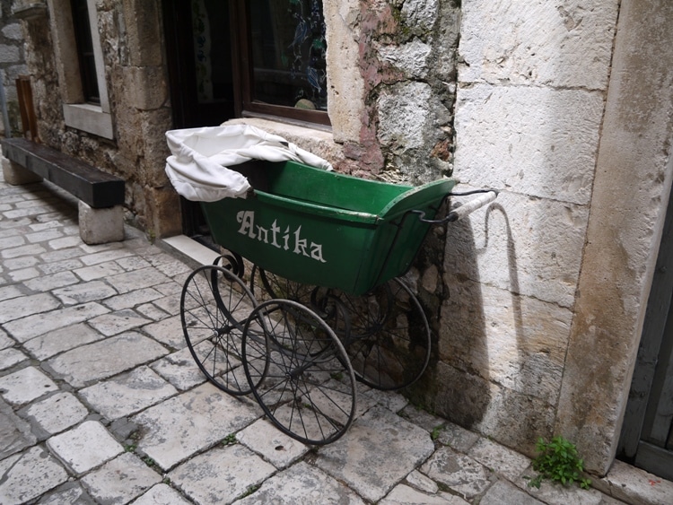 An Antique Pram In Stri Grad, Hvar