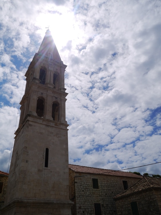 Looking Up From St. Stephen's Square, Stari Grad, Hvar
