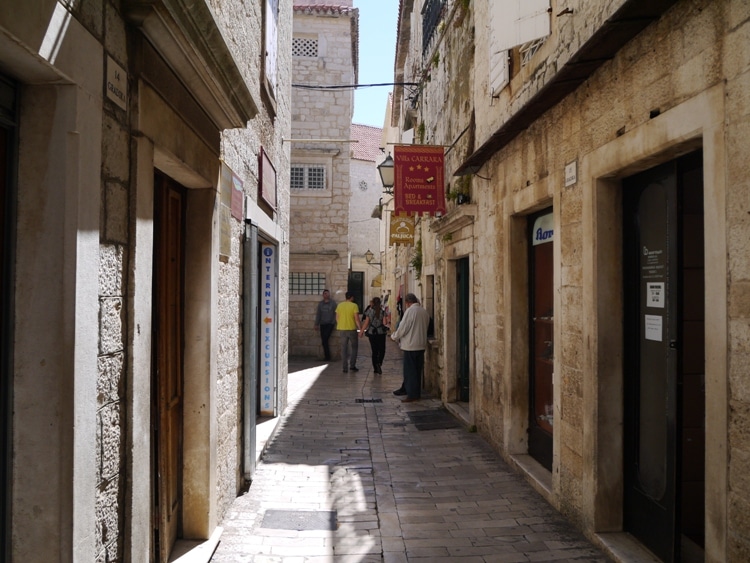 A Typical Street In Old Town Trogir