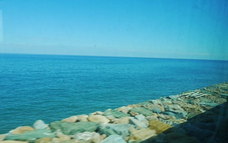 Ventimiglia To Nice Train - View From The Train