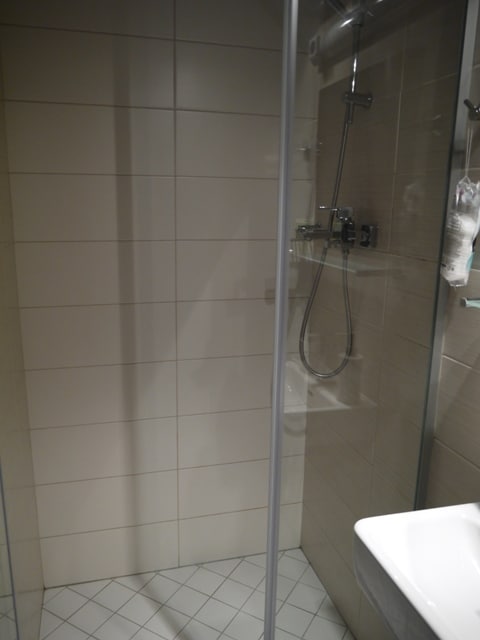 Shower At White Apartment, Ljubljana, Slovenia