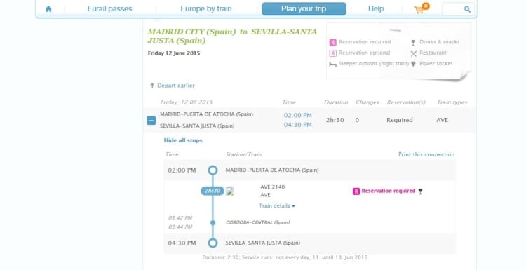 Madrid To Seville Train Times