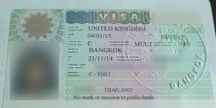 how does uk tourist visa look like