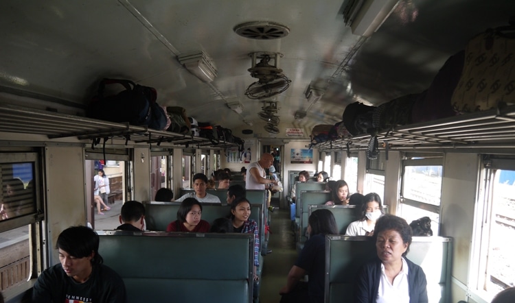 Bangkok Thonburi To Kanchanaburi 3rd Class Carriage