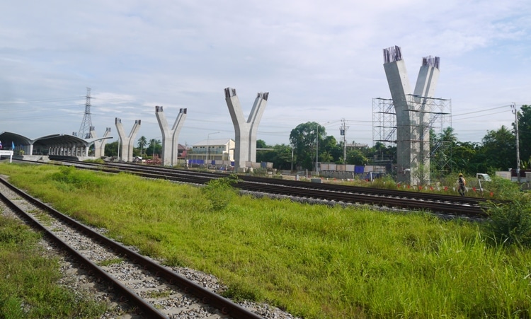 View From The Bangkok Thonburi To Kanchanaburi Train