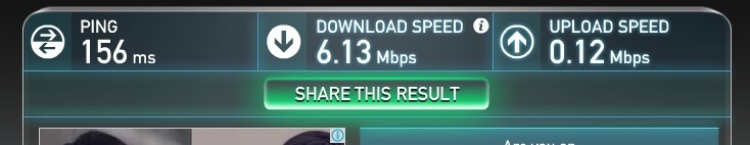 Internet Speed Test At Sabai@Kan Resort, Kanchanaburi