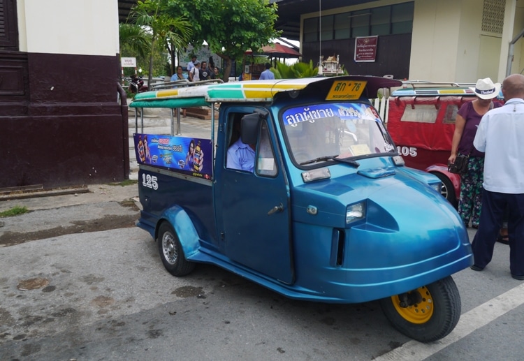 Our Tuk-Tuk From Auyutthaya Train Station To Wat Kai