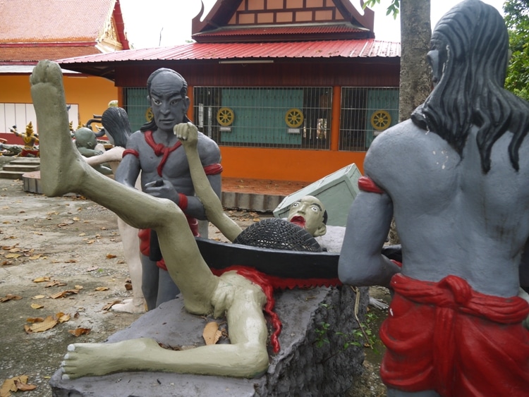 The Chicken & Monkey Temple, weird Thailand temples