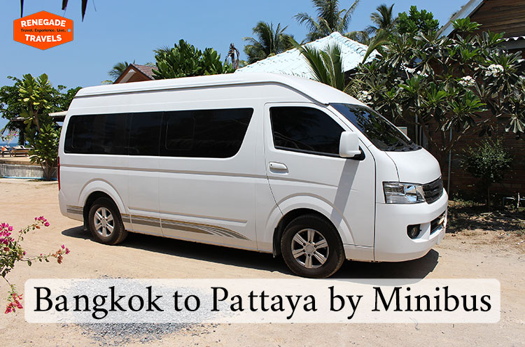 Take a minibus to travel between Bangkok and Pattaya in Thailand