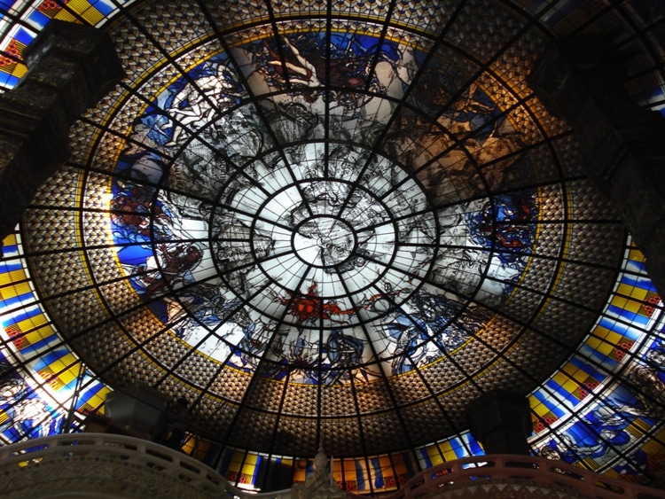 Beautiful Ceiling At Erawan Museum, Samut Prakan, Thailand