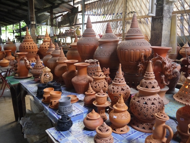 Pottery At Ko Kret Market, Nonthaburi, Thailand
