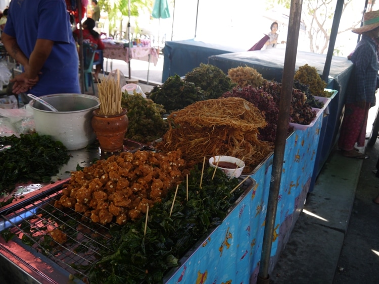 Food At Ko Kret Market, Nonthaburi, Thailand