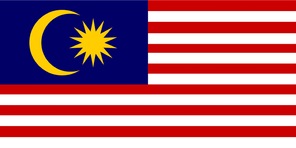 The Malaysian flag