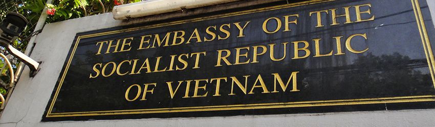 Vietnam embassy sign