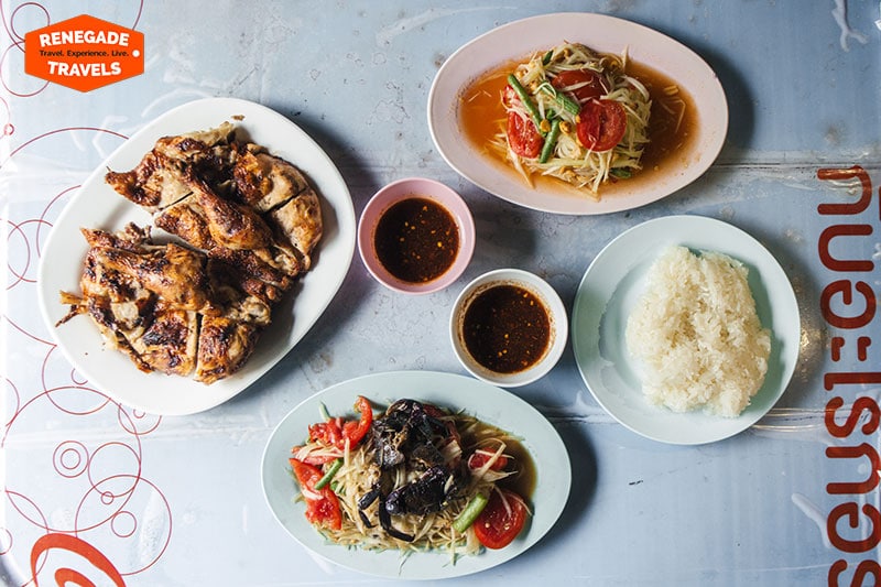 Bangkok street food from Victory Monument in Thailand